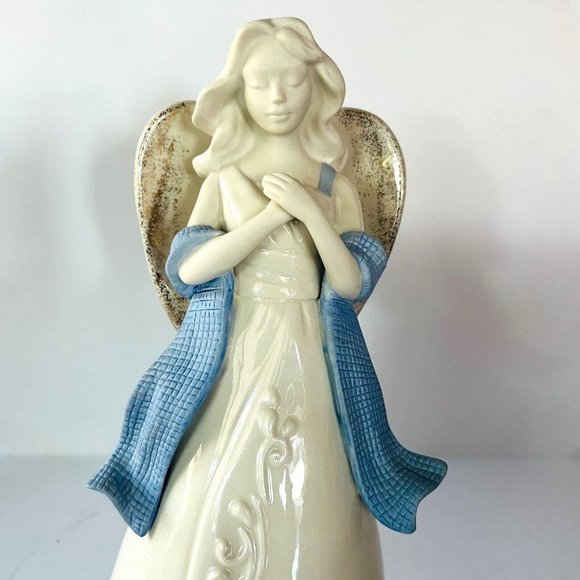 Lenox Gifts of Grace 9" Angel Figurine *Faith/Wind Up  Musical/Porcelain Glossy - Picture 3 of 15